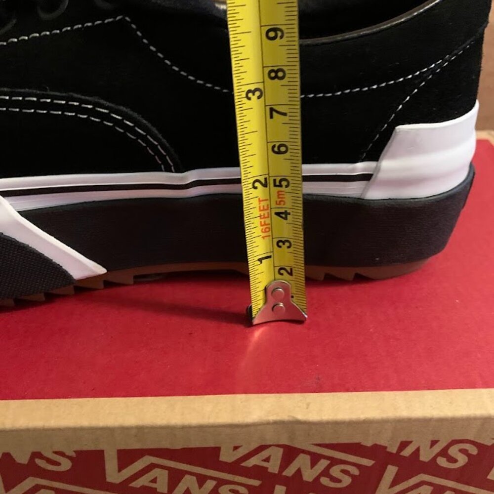 Vans Era Stacked Black Suede sneakers Womens 7 - Picture 8 of 8